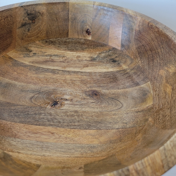 Wooden Bowl Decrotive Decor Real Wood New - Picture 8 of 8